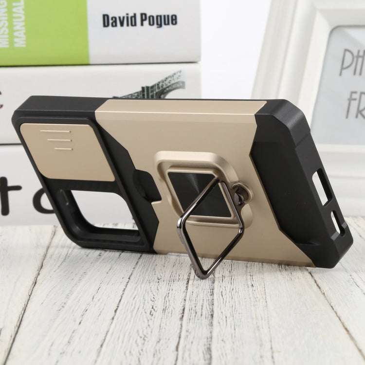 For Xiaomi Redmi Note 11 5G China / Poco M4 Pro 5G Sliding Camera Cover Design PC + TPU Shockproof Phone Case