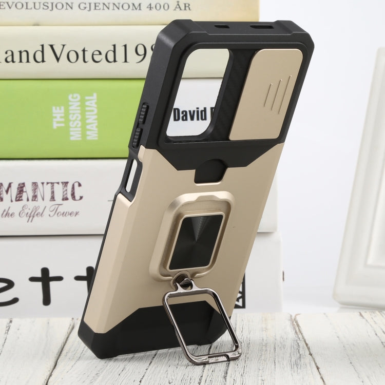 For Xiaomi Redmi Note 11 5G China / Poco M4 Pro 5G Sliding Camera Cover Design PC + TPU Shockproof Phone Case