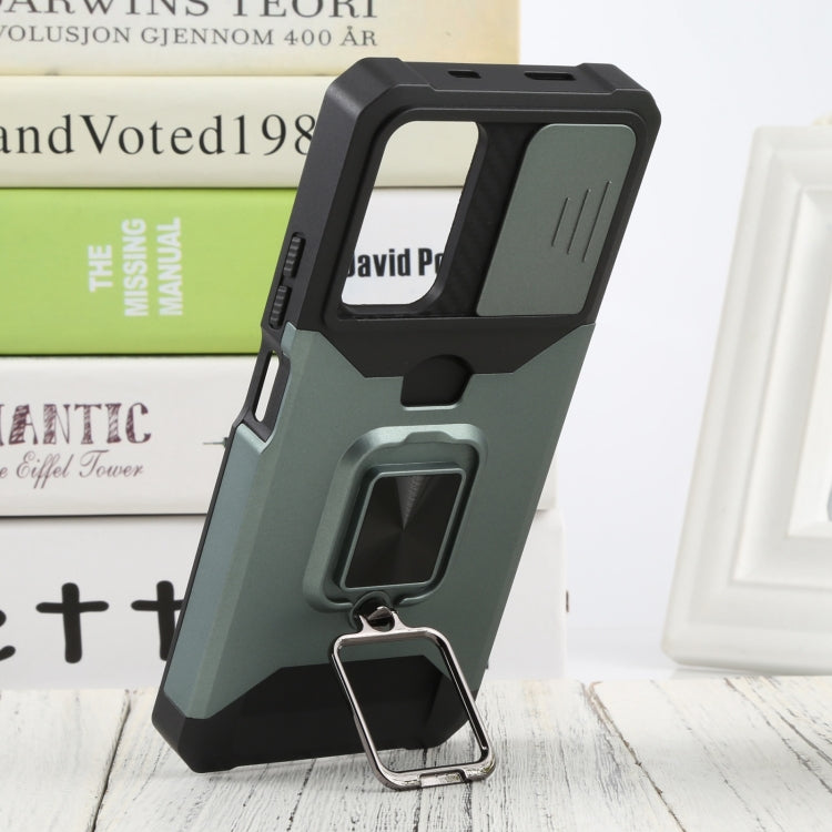 For Xiaomi Redmi Note 11 5G China / Poco M4 Pro 5G Sliding Camera Cover Design PC + TPU Shockproof Phone Case