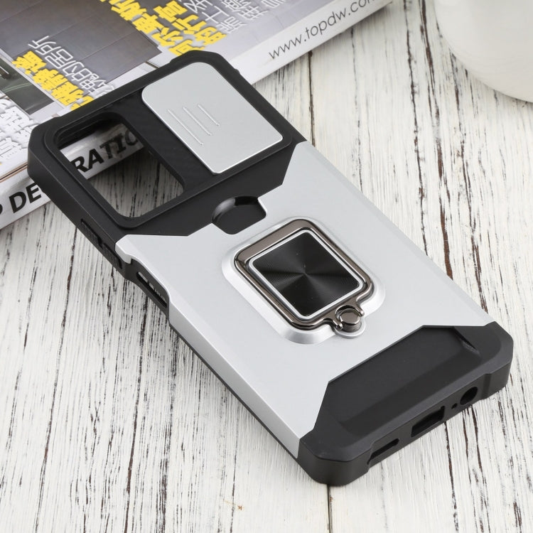 For Xiaomi Redmi Note 11 5G China / Poco M4 Pro 5G Sliding Camera Cover Design PC + TPU Shockproof Phone Case