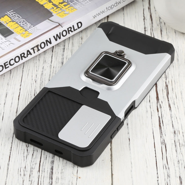 For Xiaomi Redmi Note 11 5G China / Poco M4 Pro 5G Sliding Camera Cover Design PC + TPU Shockproof Phone Case