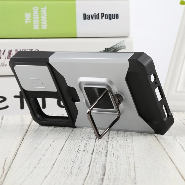 For Xiaomi Redmi Note 11 5G China / Poco M4 Pro 5G Sliding Camera Cover Design PC + TPU Shockproof Phone Case