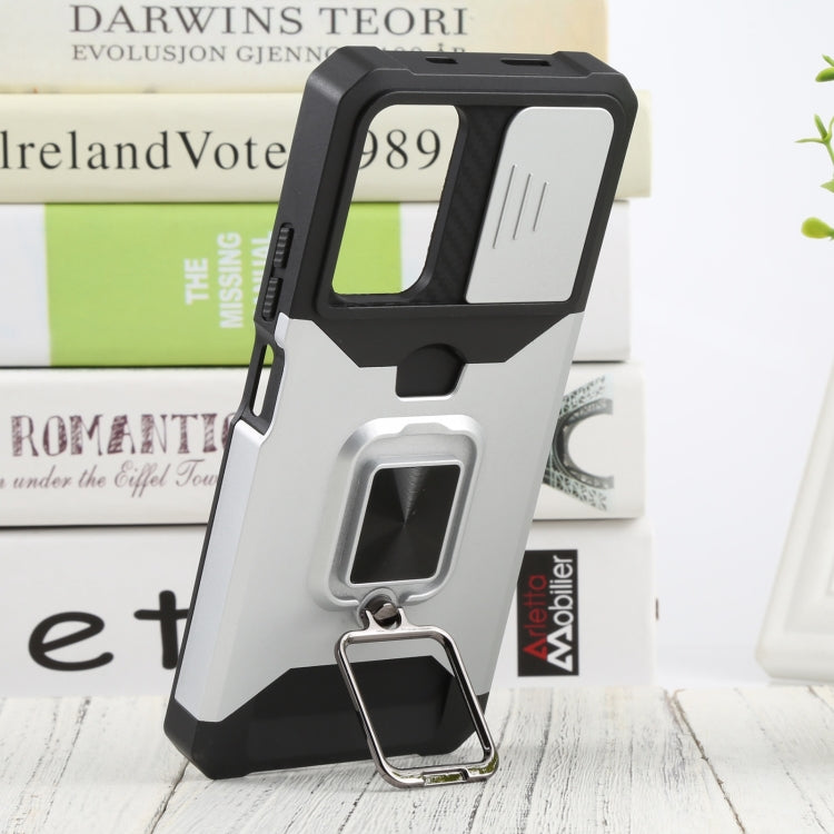 For Xiaomi Redmi Note 11 5G China / Poco M4 Pro 5G Sliding Camera Cover Design PC + TPU Shockproof Phone Case