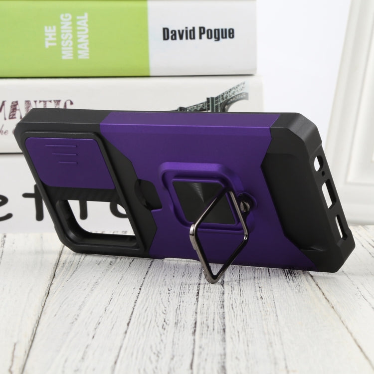 For Xiaomi Redmi Note 11 5G China / Poco M4 Pro 5G Sliding Camera Cover Design PC + TPU Shockproof Phone Case