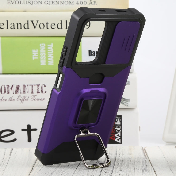 For Xiaomi Redmi Note 11 5G China / Poco M4 Pro 5G Sliding Camera Cover Design PC + TPU Shockproof Phone Case