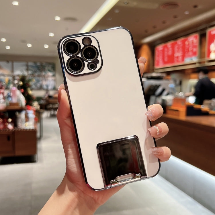 For iPhone 13 Pro Max Electroplating TPU Phone Case with Holder
