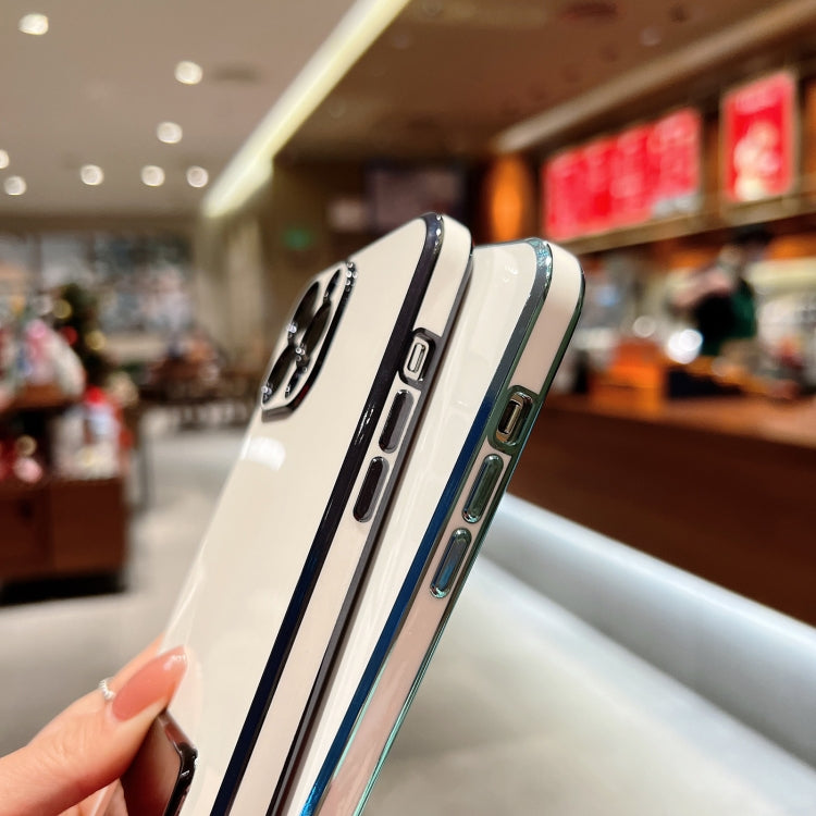 For iPhone 12 Electroplating TPU Phone Case with Holder