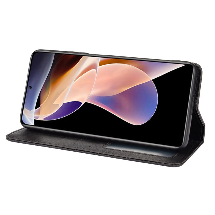 For Xiaomi Redmi Note 11 Pro / 11 Pro+ Magnetic Buckle Retro Texture Leather Case