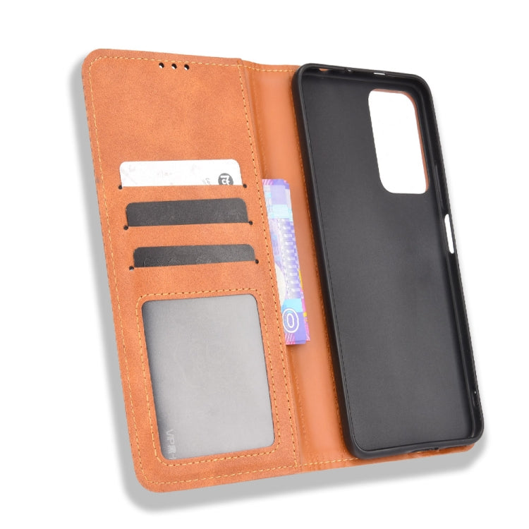 For Xiaomi Redmi Note 11 Pro / 11 Pro+ Magnetic Buckle Retro Texture Leather Case