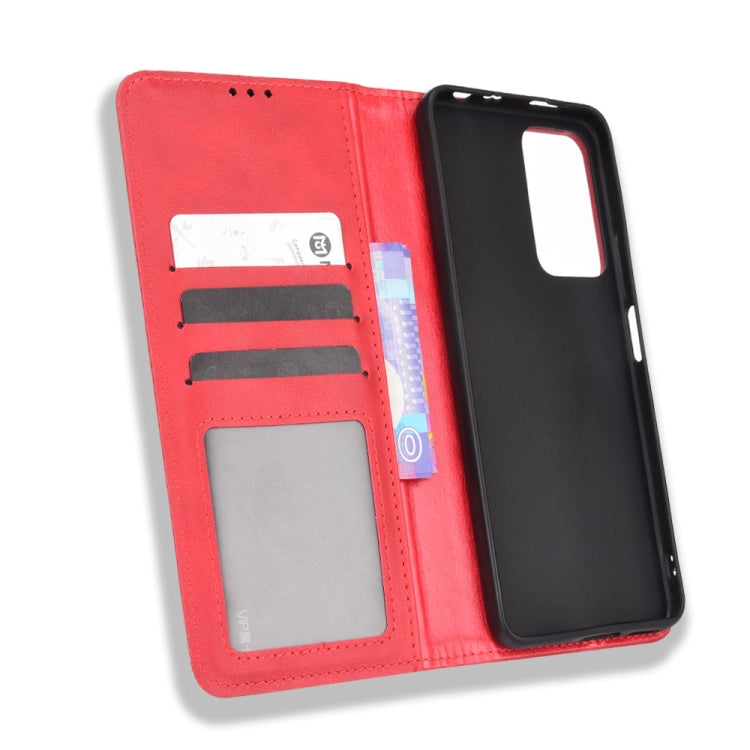 For Xiaomi Redmi Note 11 Pro / 11 Pro+ Magnetic Buckle Retro Texture Leather Case