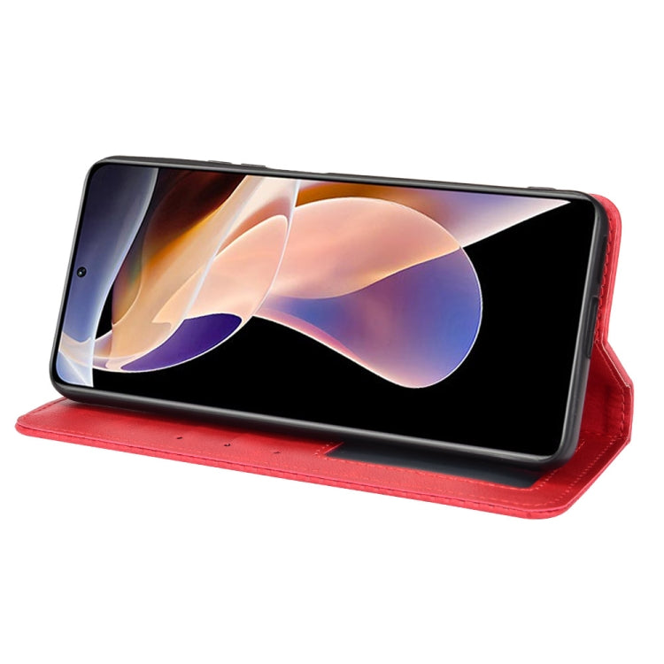 For Xiaomi Redmi Note 11 Pro / 11 Pro+ Magnetic Buckle Retro Texture Leather Case