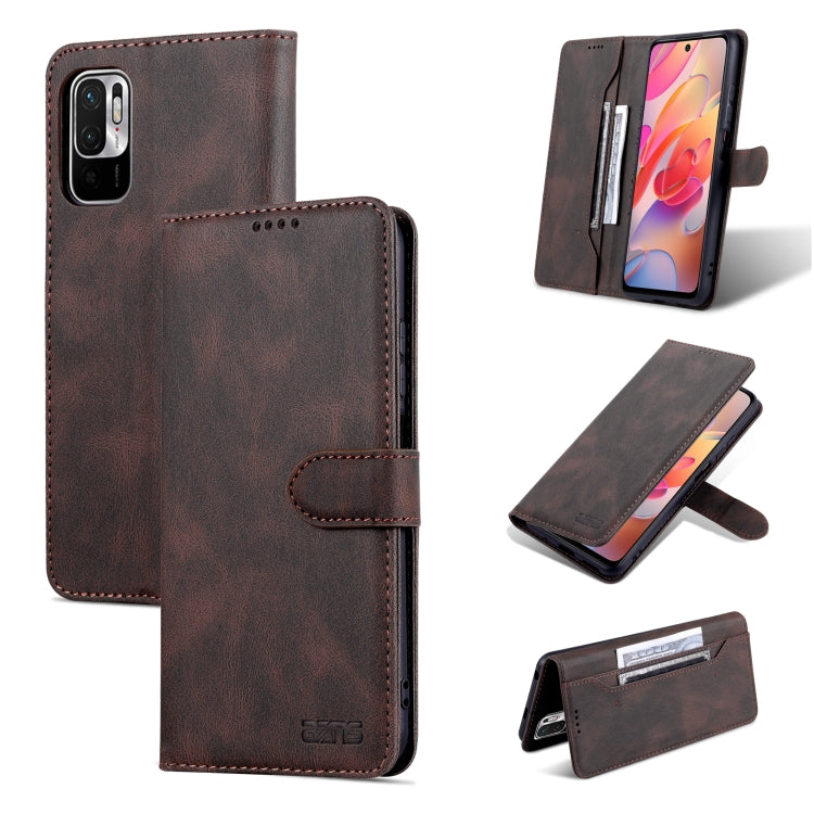 For Xiaomi Poco M3 Pro 5G / Redmi Note 10 5G AZNS Dream II Skin Feel Horizontal Flip Leather Case