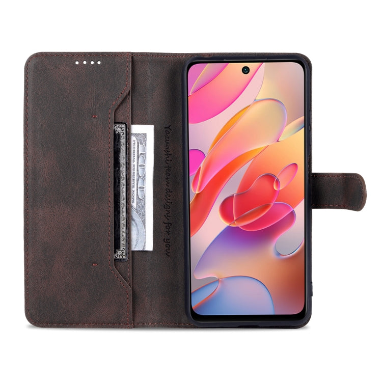 For Xiaomi Poco M3 Pro 5G / Redmi Note 10 5G AZNS Dream II Skin Feel Horizontal Flip Leather Case