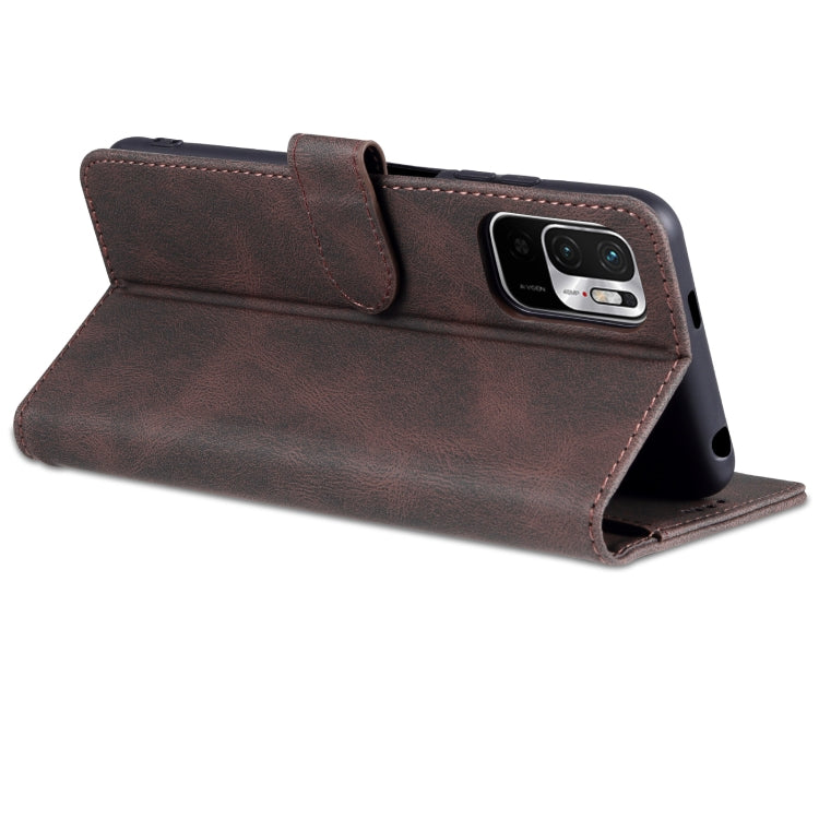 For Xiaomi Poco M3 Pro 5G / Redmi Note 10 5G AZNS Dream II Skin Feel Horizontal Flip Leather Case