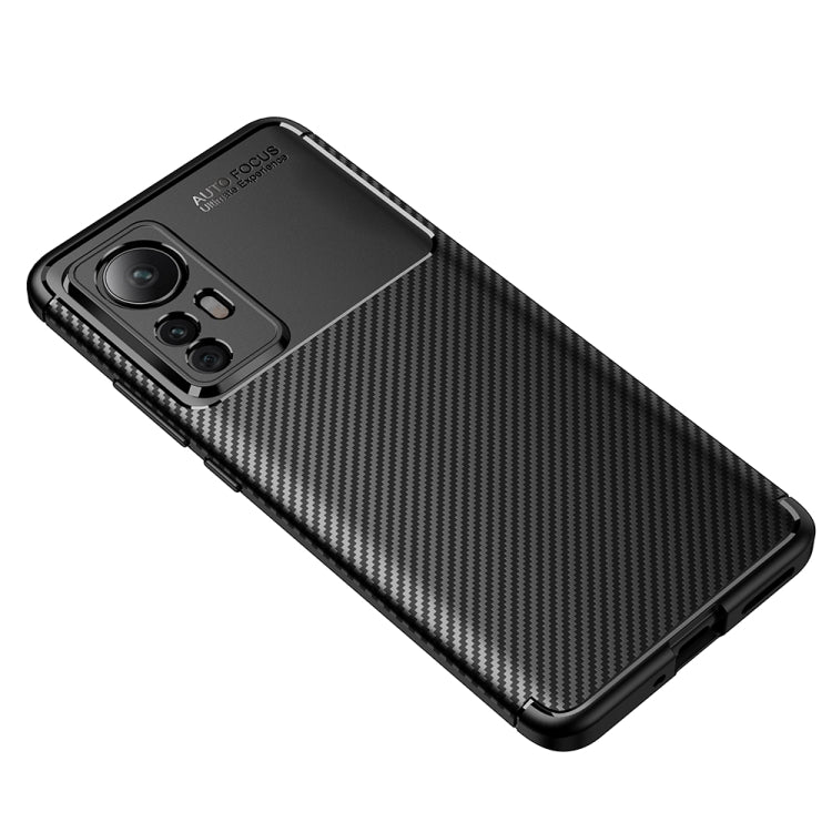 For Xiaomi 12 5G Carbon Fiber Texture Shockproof TPU Phone Case