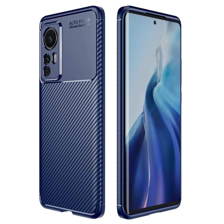 For Xiaomi 12 5G Carbon Fiber Texture Shockproof TPU Phone Case
