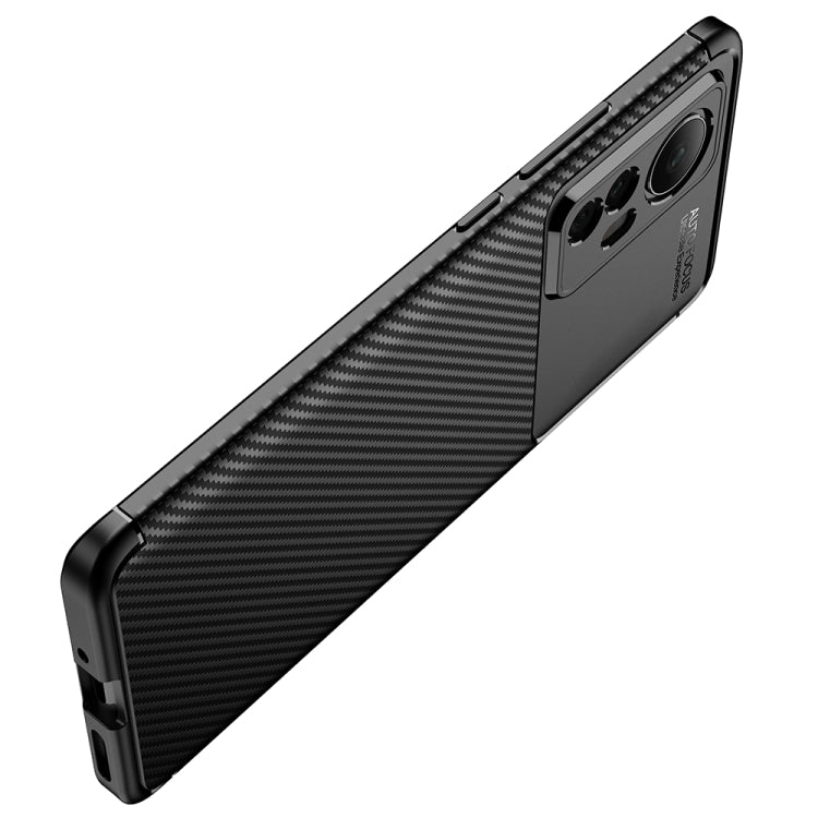 For Xiaomi 12 5G Carbon Fiber Texture Shockproof TPU Phone Case