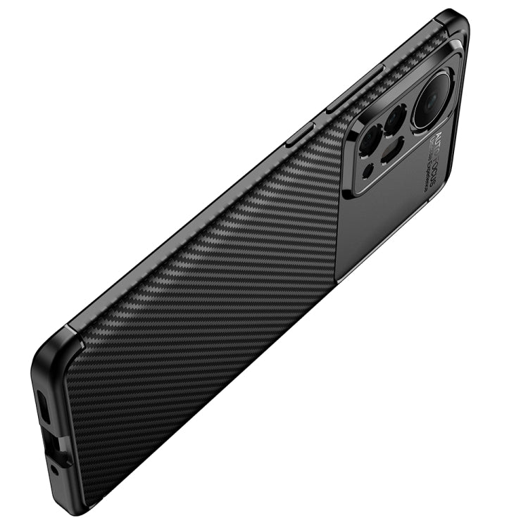 For Xiaomi 12 Pro 5G Carbon Fiber Texture Shockproof TPU Phone Case