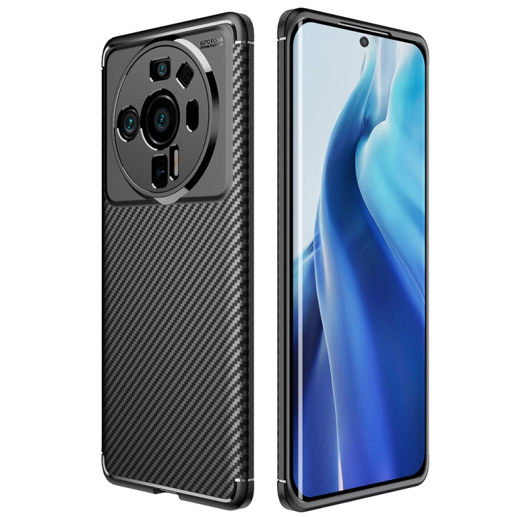 For Xiaomi Mi 12S Ultra 5G Carbon Fiber Texture Shockproof TPU Phone Case
