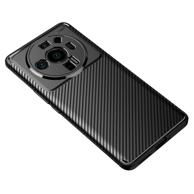 For Xiaomi Mi 12S Ultra 5G Carbon Fiber Texture Shockproof TPU Phone Case