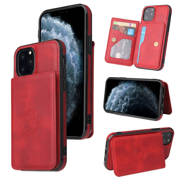 For iPhone 12 Pro Max Calf Texture Magnetic Case