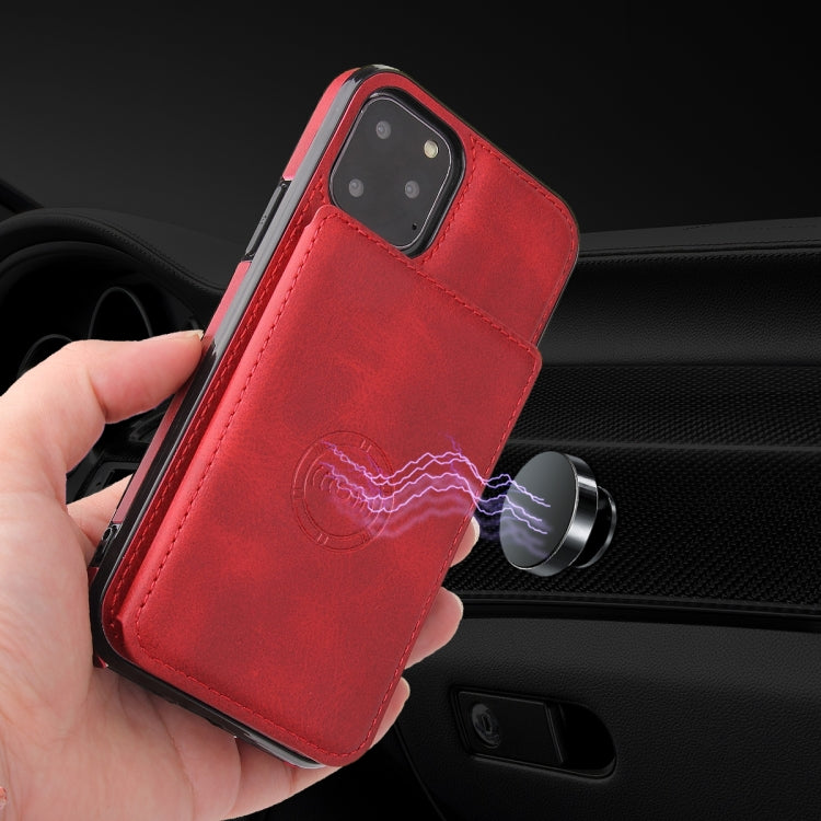 For iPhone 12 Pro Max Calf Texture Magnetic Case