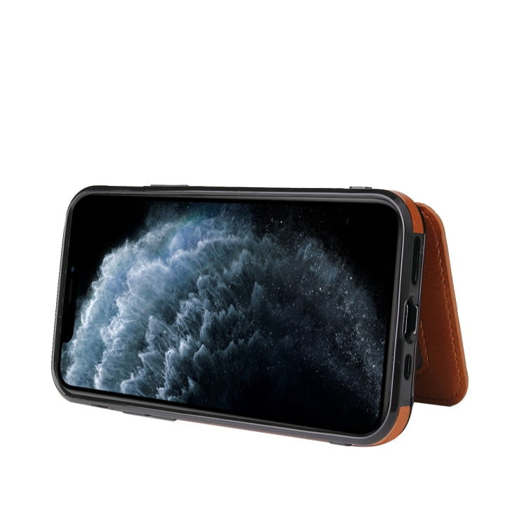 For iPhone 12 Pro Max Calf Texture Magnetic Case