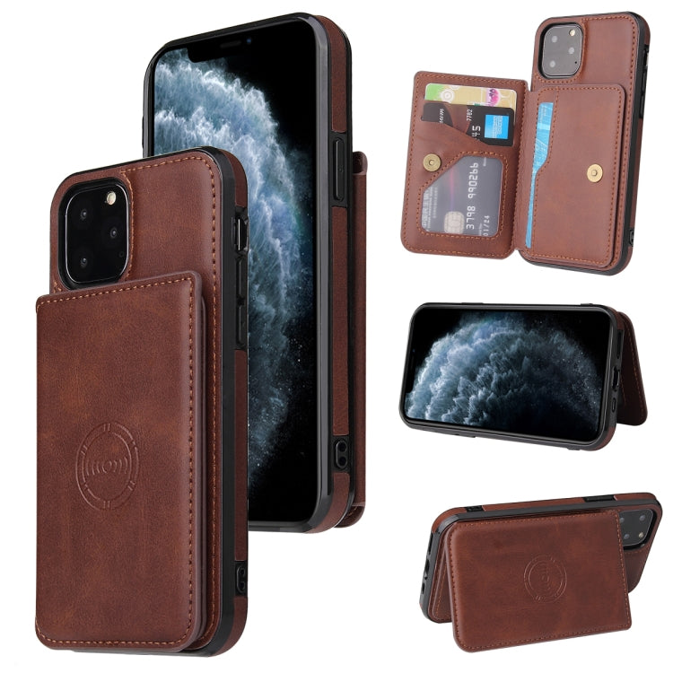 For iPhone 12 / 12 Pro Calf Texture Magnetic Case