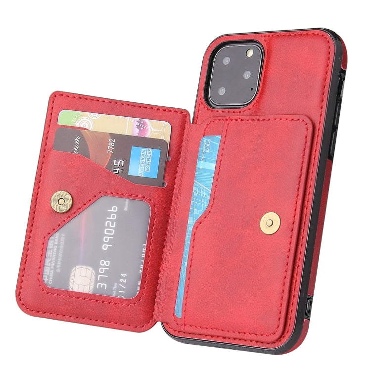 For iPhone 11 Pro Calf Texture Magnetic Case