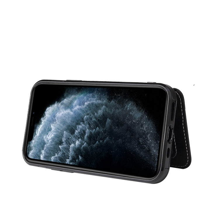 For iPhone 11 Pro Calf Texture Magnetic Case