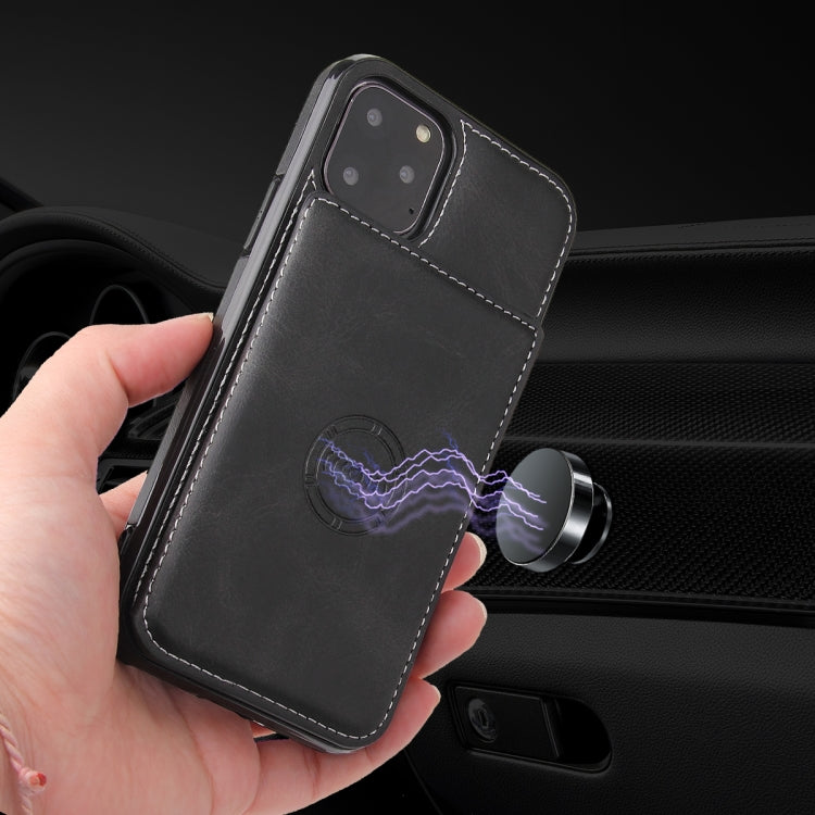 For iPhone 11 Pro Calf Texture Magnetic Case