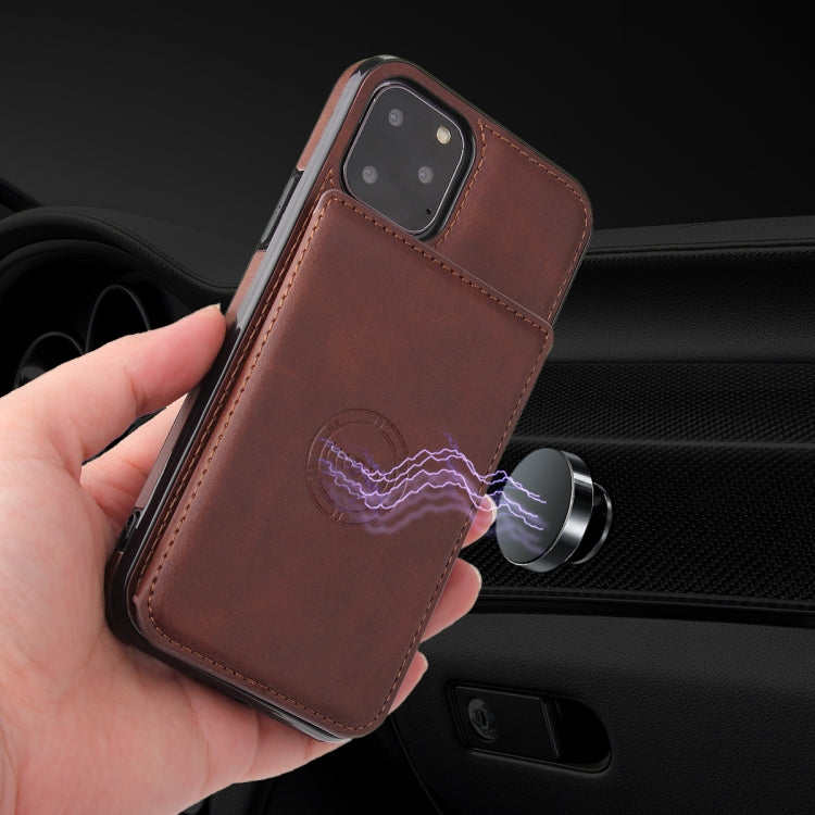 For iPhone 11 Calf Texture Magnetic Case