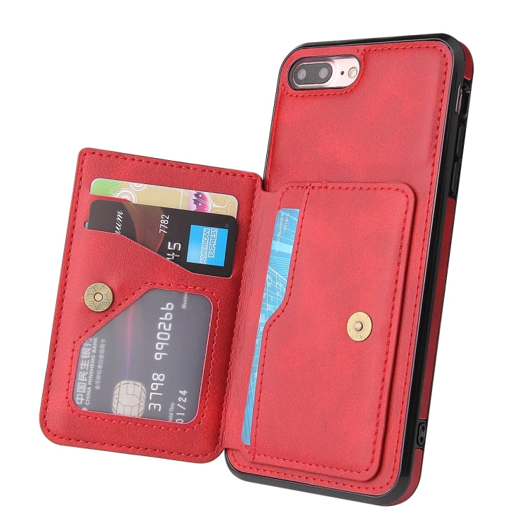 Calf Texture Magnetic Case For iPhone 8 Plus / 7 Plus