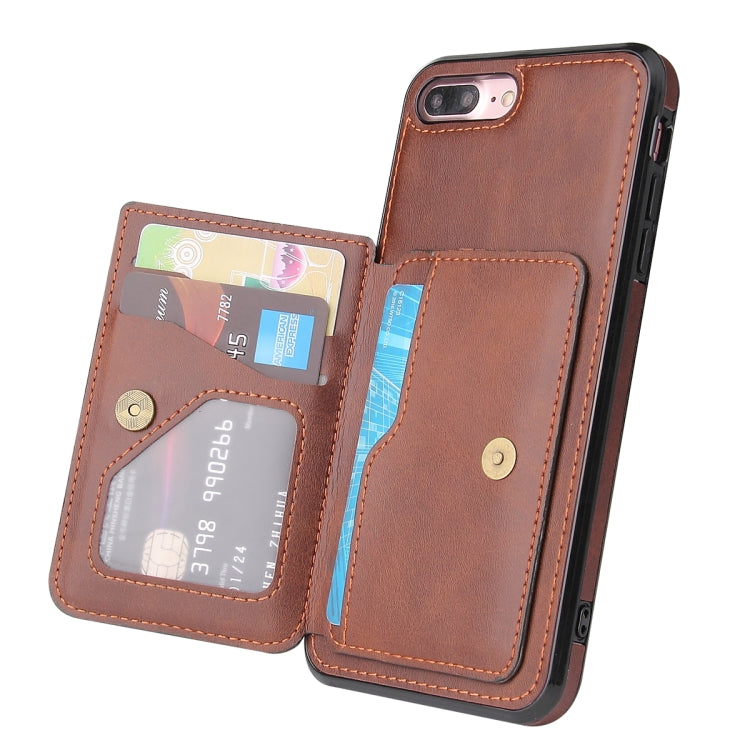 Calf Texture Magnetic Case For iPhone 8 Plus / 7 Plus