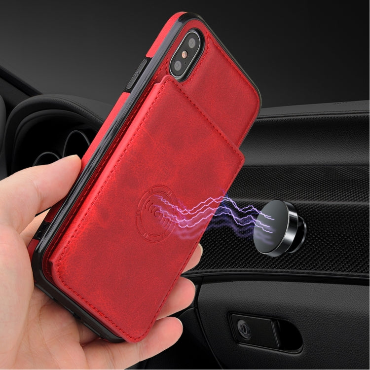 For iPhone X / XS Calf Texture Magnetic Case