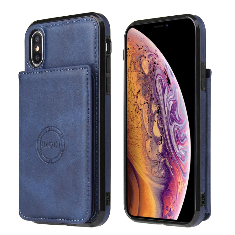 For iPhone X / XS Calf Texture Magnetic Case