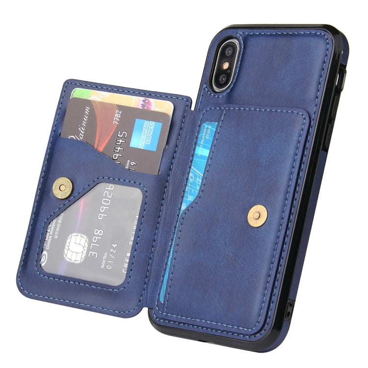 For iPhone X / XS Calf Texture Magnetic Case