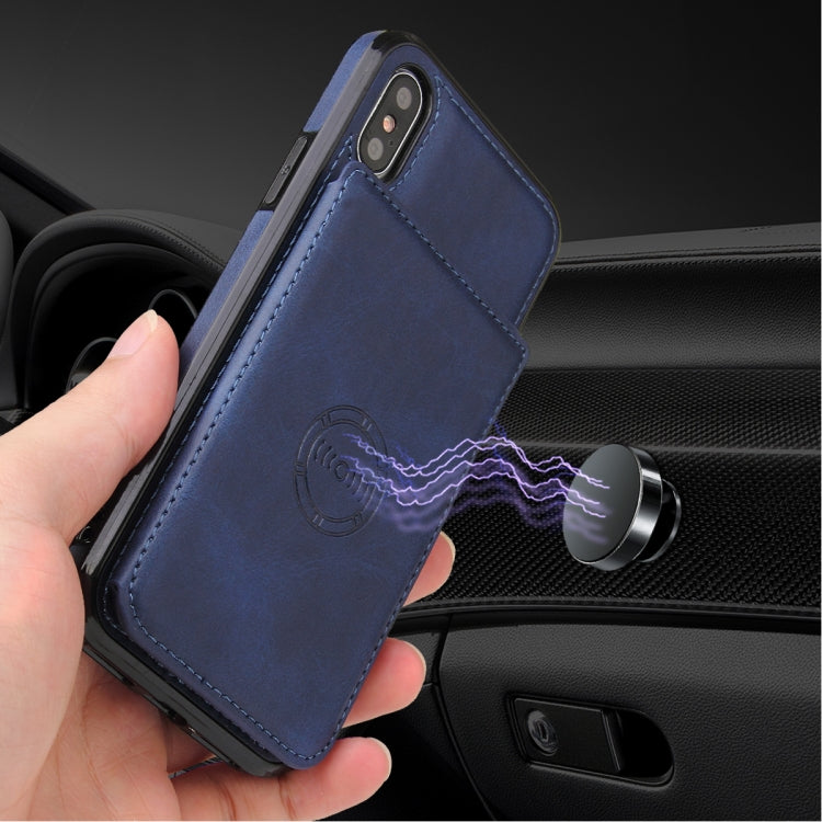 For iPhone X / XS Calf Texture Magnetic Case