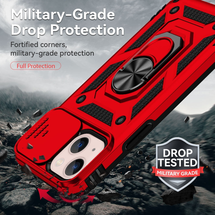 For iPhone 13 mini Sliding Camshield Holder Phone Case