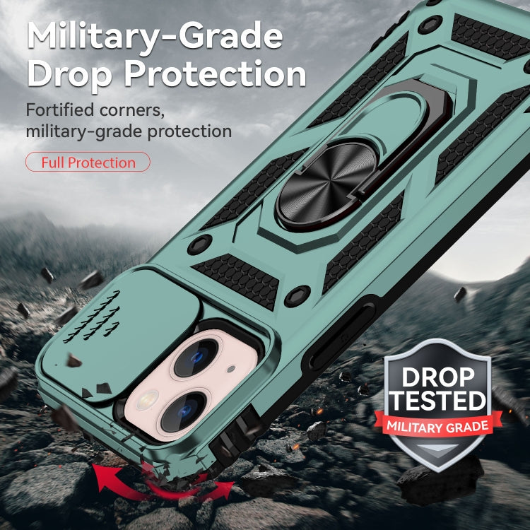 For iPhone 13 mini Sliding Camshield Holder Phone Case