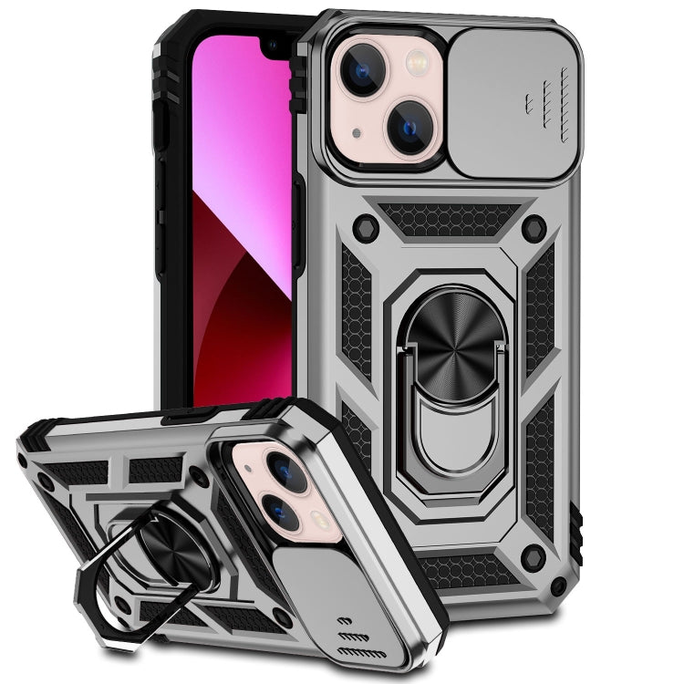 For iPhone 13 mini Sliding Camshield Holder Phone Case
