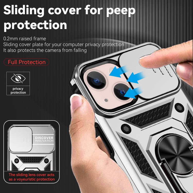 For iPhone 13 mini Sliding Camshield Holder Phone Case
