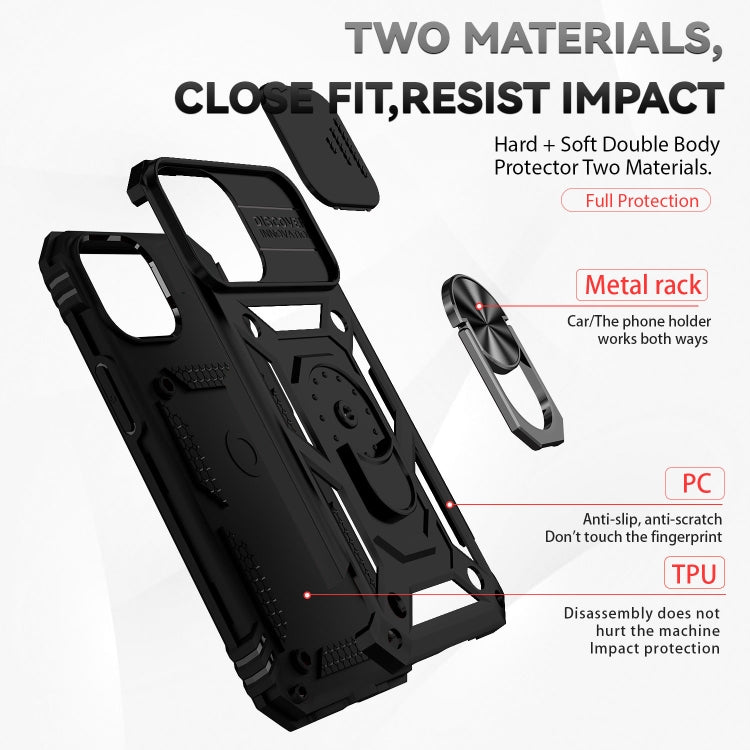 For iPhone 13 Sliding Camshield Holder Phone Case