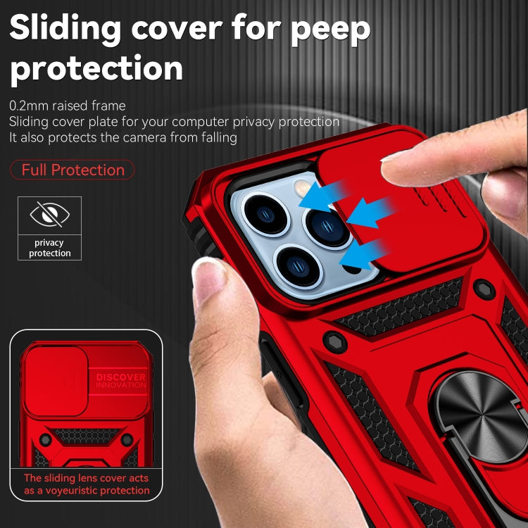For iPhone 13 Pro Sliding Camshield Holder Phone Case