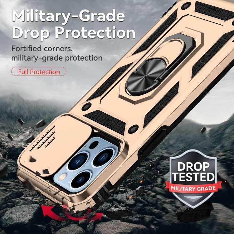 For iPhone 13 Pro Sliding Camshield Holder Phone Case