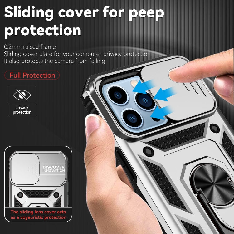 For iPhone 13 Pro Sliding Camshield Holder Phone Case
