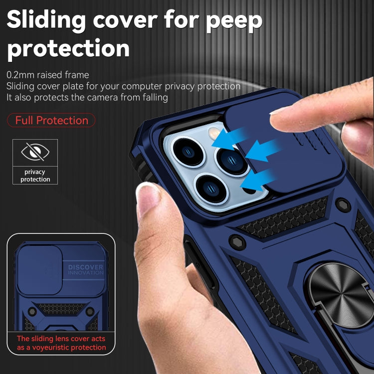 For iPhone 13 Pro Max Sliding Camshield Holder Phone Case
