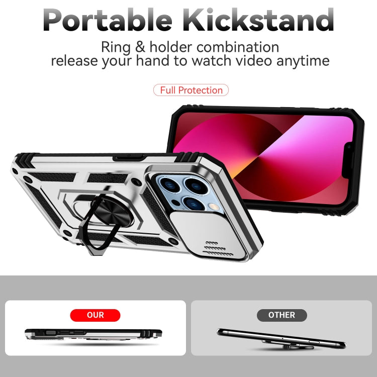 For iPhone 13 Pro Max Sliding Camshield Holder Phone Case