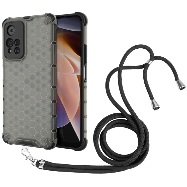 For Xiaomi Redmi Note 11 Pro 5G / Note 11 Pro+ 5G Lanyard Honeycomb PC + TPU Case