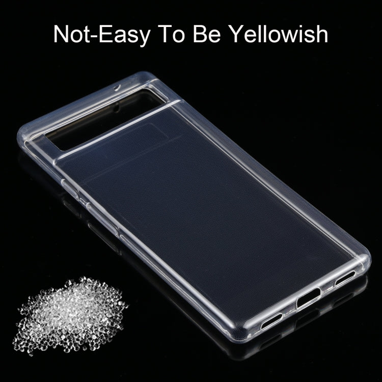 For Google Pixel 6a 0.75mm Ultra-thin Transparent TPU Soft Phone Case